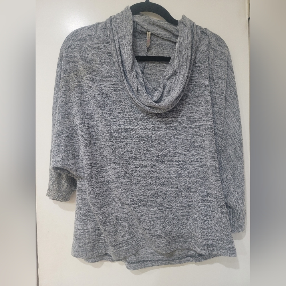 Olivia Moon gray cowl top
